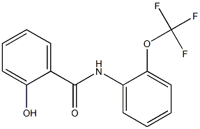 2-hydroxy-N-[2-(trifluoromethoxy)phenyl]benzamide,,结构式