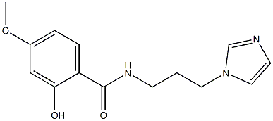 2-hydroxy-N-[3-(1H-imidazol-1-yl)propyl]-4-methoxybenzamide,,结构式