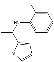 2-iodo-N-[1-(thiophen-2-yl)ethyl]aniline 结构式