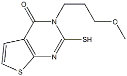 2-mercapto-3-(3-methoxypropyl)thieno[2,3-d]pyrimidin-4(3H)-one Structure