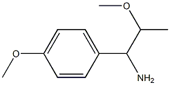 2-methoxy-1-(4-methoxyphenyl)propan-1-amine Struktur
