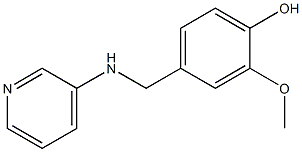 2-methoxy-4-[(pyridin-3-ylamino)methyl]phenol 化学構造式
