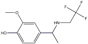 2-methoxy-4-{1-[(2,2,2-trifluoroethyl)amino]ethyl}phenol 结构式