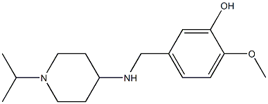 2-methoxy-5-({[1-(propan-2-yl)piperidin-4-yl]amino}methyl)phenol Structure