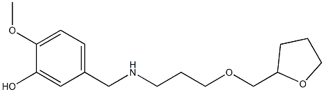 2-methoxy-5-({[3-(oxolan-2-ylmethoxy)propyl]amino}methyl)phenol Struktur