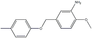 2-methoxy-5-(4-methylphenoxymethyl)aniline Struktur