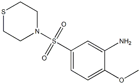 2-methoxy-5-(thiomorpholine-4-sulfonyl)aniline Struktur