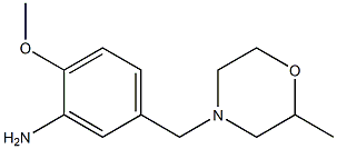 2-methoxy-5-[(2-methylmorpholin-4-yl)methyl]aniline Structure