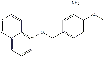 2-methoxy-5-[(naphthalen-1-yloxy)methyl]aniline Struktur
