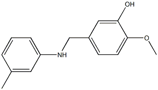 2-methoxy-5-{[(3-methylphenyl)amino]methyl}phenol Structure