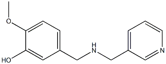 2-methoxy-5-{[(pyridin-3-ylmethyl)amino]methyl}phenol 结构式