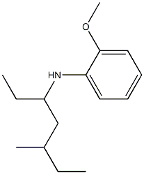 2-methoxy-N-(5-methylheptan-3-yl)aniline Struktur