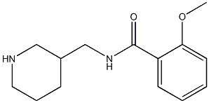 2-methoxy-N-(piperidin-3-ylmethyl)benzamide Struktur