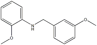 2-methoxy-N-[(3-methoxyphenyl)methyl]aniline,,结构式