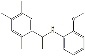 2-methoxy-N-[1-(2,4,5-trimethylphenyl)ethyl]aniline Struktur