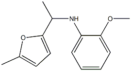 2-methoxy-N-[1-(5-methylfuran-2-yl)ethyl]aniline Structure