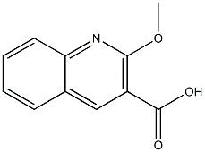 2-methoxyquinoline-3-carboxylic acid 结构式