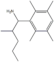 2-methyl-1-(2,3,5,6-tetramethylphenyl)pentan-1-amine Structure