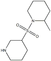 2-methyl-1-(piperidin-3-ylsulfonyl)piperidine Struktur
