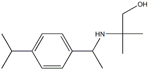 2-methyl-2-({1-[4-(propan-2-yl)phenyl]ethyl}amino)propan-1-ol 化学構造式