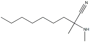 2-methyl-2-(methylamino)nonanenitrile Structure