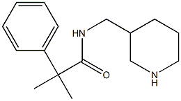 2-methyl-2-phenyl-N-(piperidin-3-ylmethyl)propanamide,,结构式