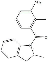 2-methyl-3-[(2-methyl-2,3-dihydro-1H-indol-1-yl)carbonyl]aniline