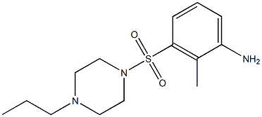 2-methyl-3-[(4-propylpiperazine-1-)sulfonyl]aniline Struktur
