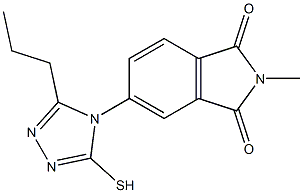 2-methyl-5-(3-propyl-5-sulfanyl-4H-1,2,4-triazol-4-yl)-2,3-dihydro-1H-isoindole-1,3-dione