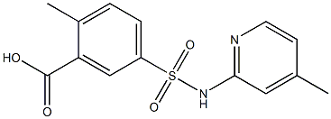 2-methyl-5-[(4-methylpyridin-2-yl)sulfamoyl]benzoic acid