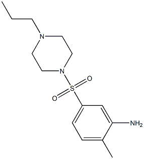 2-methyl-5-[(4-propylpiperazine-1-)sulfonyl]aniline Structure