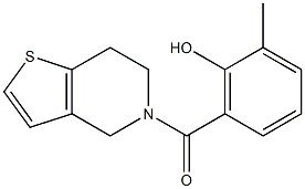 2-methyl-6-{4H,5H,6H,7H-thieno[3,2-c]pyridin-5-ylcarbonyl}phenol Struktur