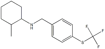 2-methyl-N-({4-[(trifluoromethyl)sulfanyl]phenyl}methyl)cyclohexan-1-amine|