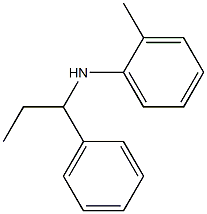 2-methyl-N-(1-phenylpropyl)aniline Struktur