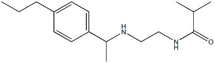 2-methyl-N-(2-{[1-(4-propylphenyl)ethyl]amino}ethyl)propanamide 化学構造式