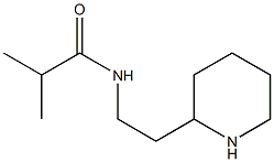 2-methyl-N-(2-piperidin-2-ylethyl)propanamide 化学構造式