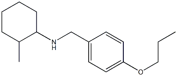 2-methyl-N-[(4-propoxyphenyl)methyl]cyclohexan-1-amine 结构式