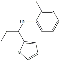 2-methyl-N-[1-(thiophen-2-yl)propyl]aniline,,结构式