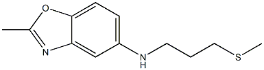 2-methyl-N-[3-(methylsulfanyl)propyl]-1,3-benzoxazol-5-amine Struktur