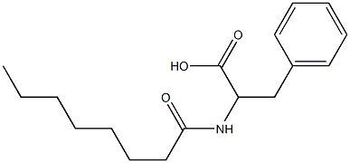 2-octanamido-3-phenylpropanoic acid Structure