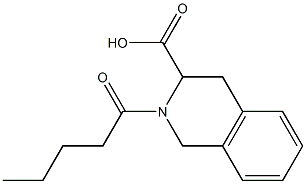 2-pentanoyl-1,2,3,4-tetrahydroisoquinoline-3-carboxylic acid 结构式