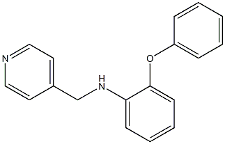 2-phenoxy-N-(pyridin-4-ylmethyl)aniline Struktur