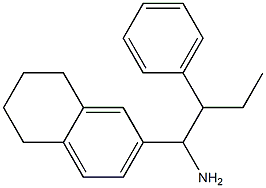 2-phenyl-1-(5,6,7,8-tetrahydronaphthalen-2-yl)butan-1-amine Struktur