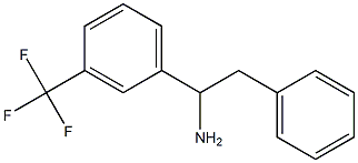 2-phenyl-1-[3-(trifluoromethyl)phenyl]ethan-1-amine 化学構造式