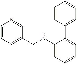 2-phenyl-N-(pyridin-3-ylmethyl)aniline Struktur