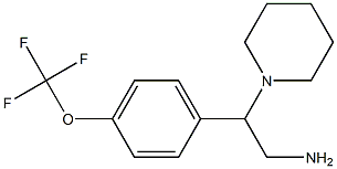 2-piperidin-1-yl-2-[4-(trifluoromethoxy)phenyl]ethanamine Structure