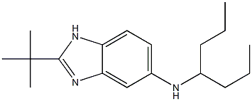 2-tert-butyl-N-(heptan-4-yl)-1H-1,3-benzodiazol-5-amine Structure