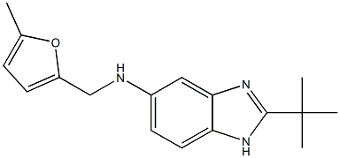 2-tert-butyl-N-[(5-methylfuran-2-yl)methyl]-1H-1,3-benzodiazol-5-amine Structure