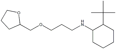 2-tert-butyl-N-[3-(oxolan-2-ylmethoxy)propyl]cyclohexan-1-amine 化学構造式