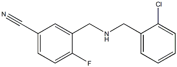 3-({[(2-chlorophenyl)methyl]amino}methyl)-4-fluorobenzonitrile Structure